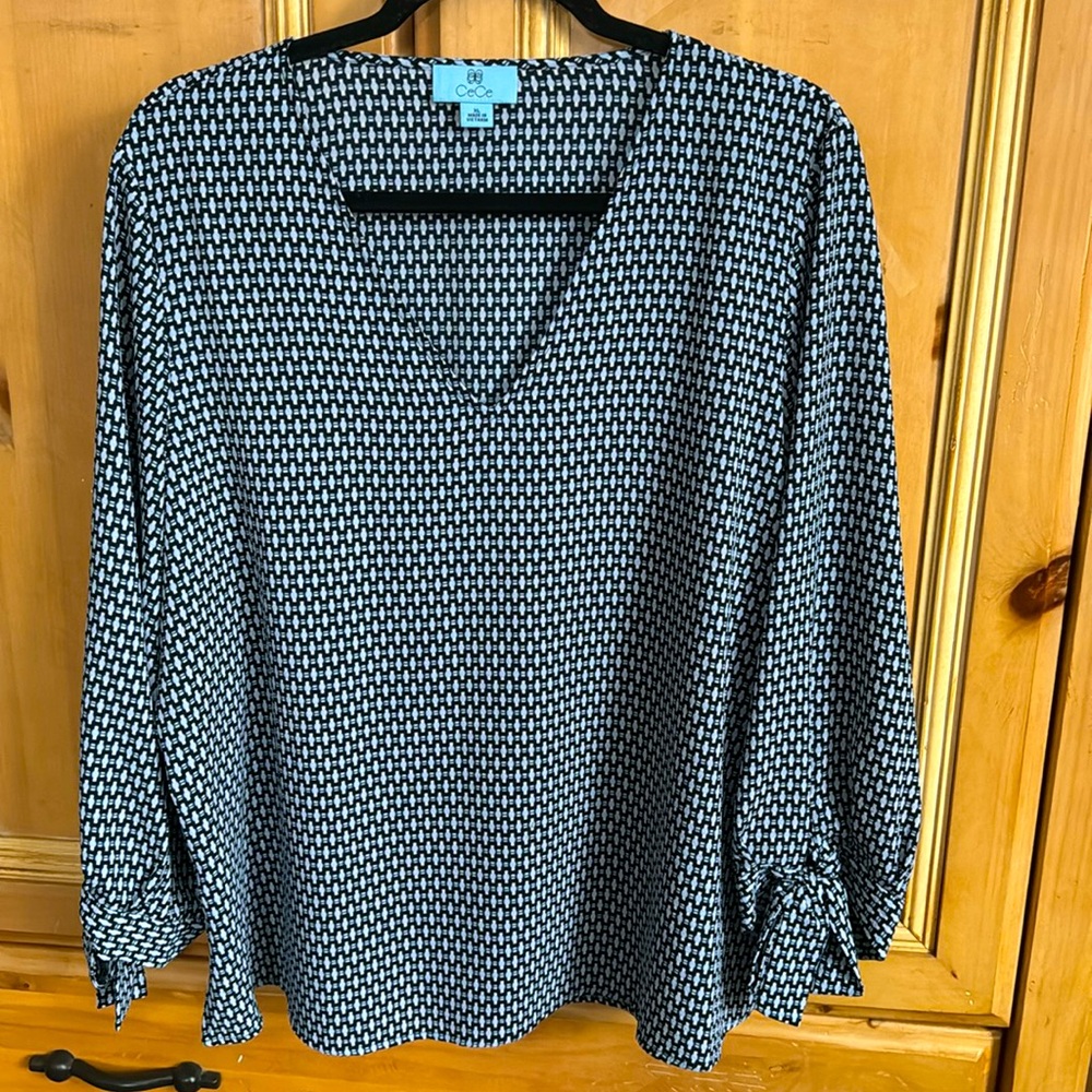CeCe Blouse, navy/blue